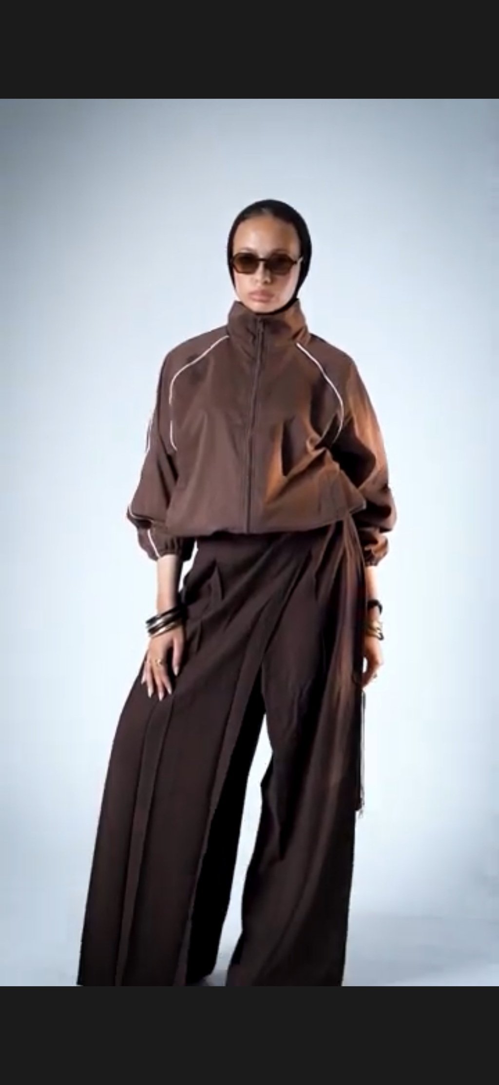 Asymmetric Skirt Pants