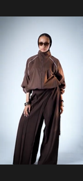 Asymmetric Skirt Pants