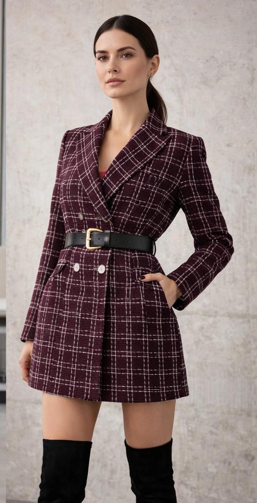 Burgundy blazer