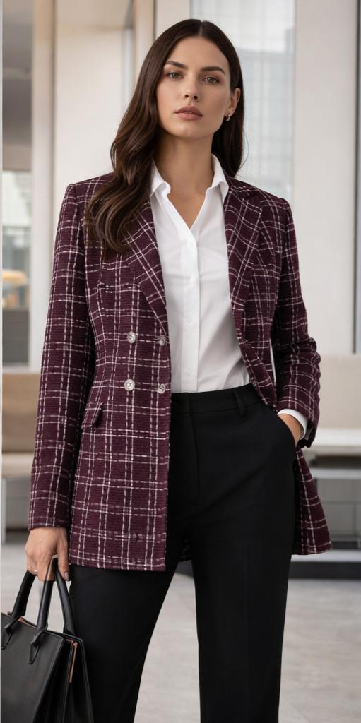 Burgundy blazer