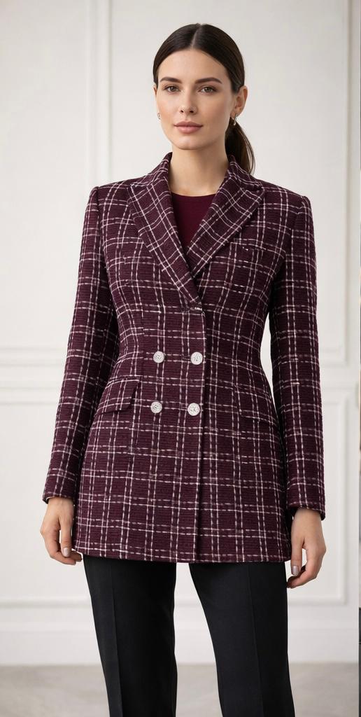 Burgundy blazer