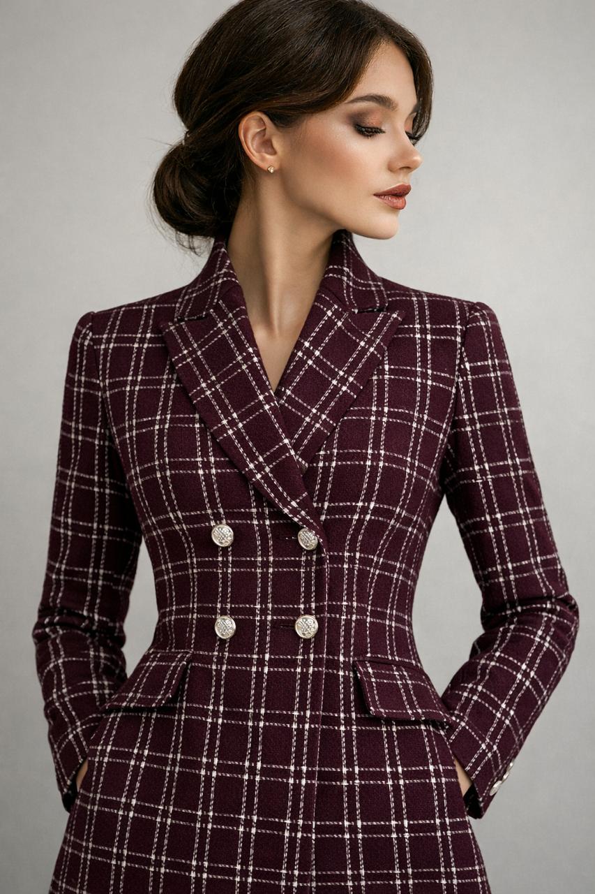 Burgundy blazer