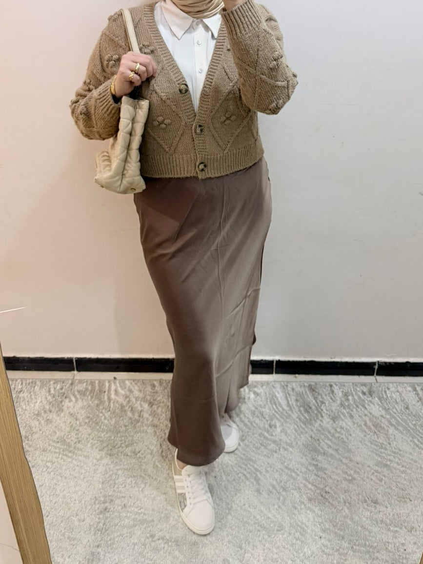 Satin skirt