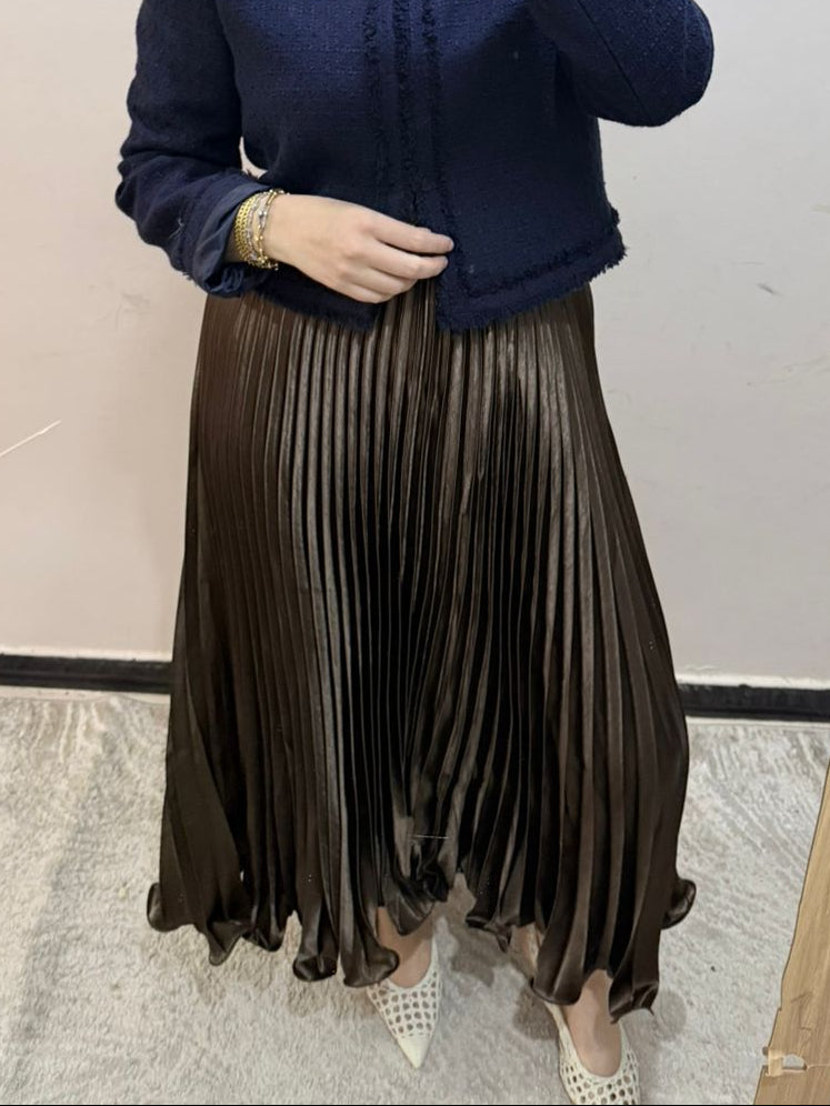 Savira flowy satin skirt