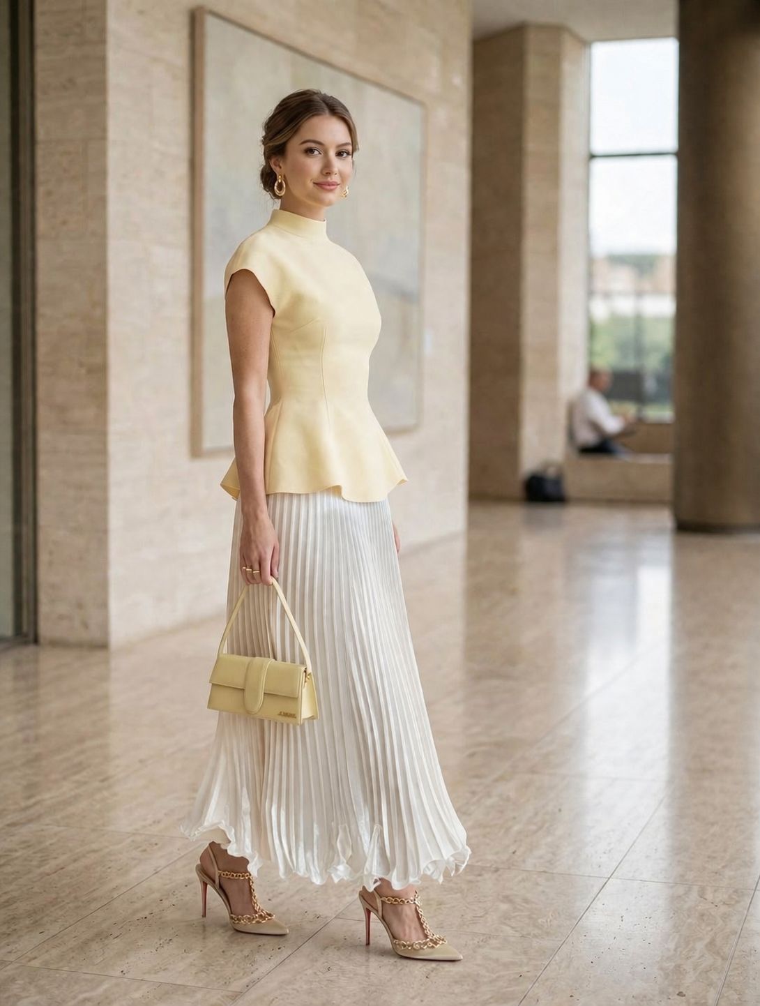 Savira flowy satin skirt